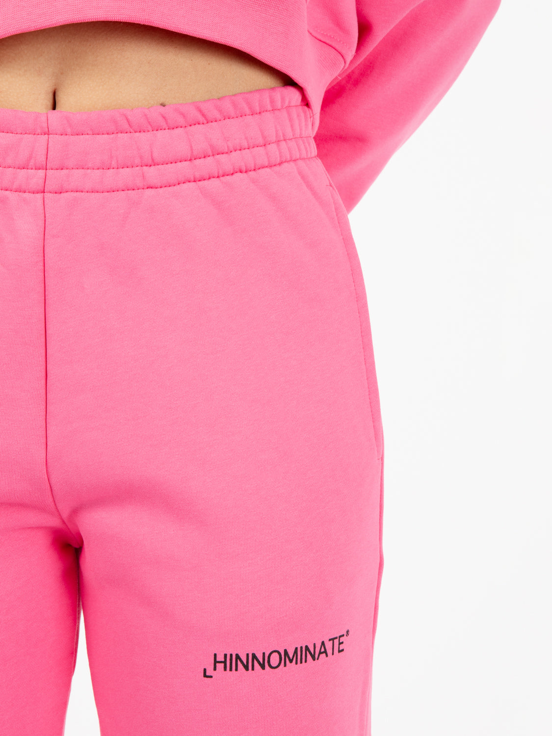 Jogger in felpa geranio