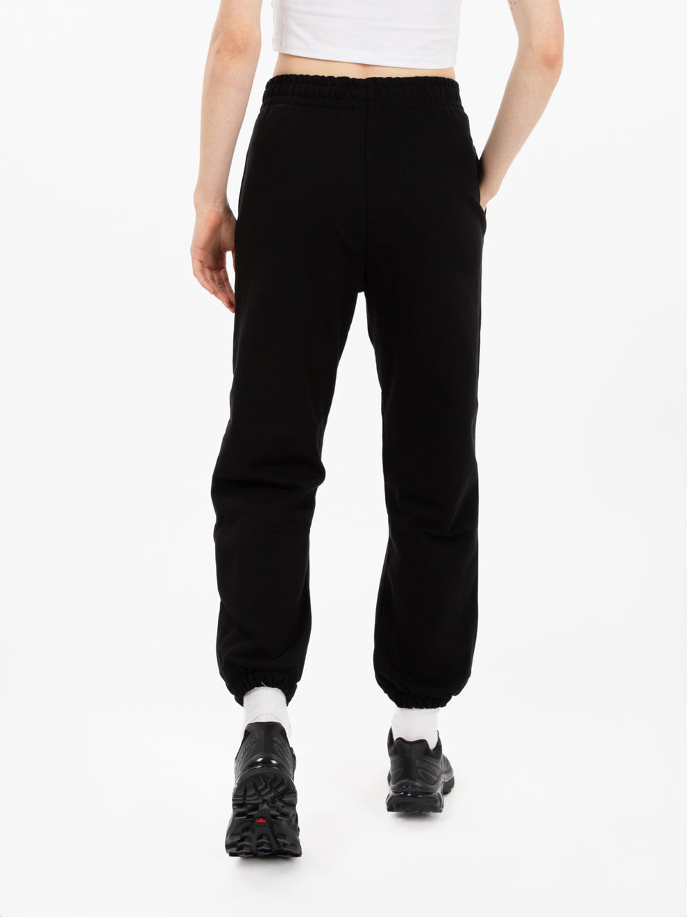 Jogger in felpa nero
