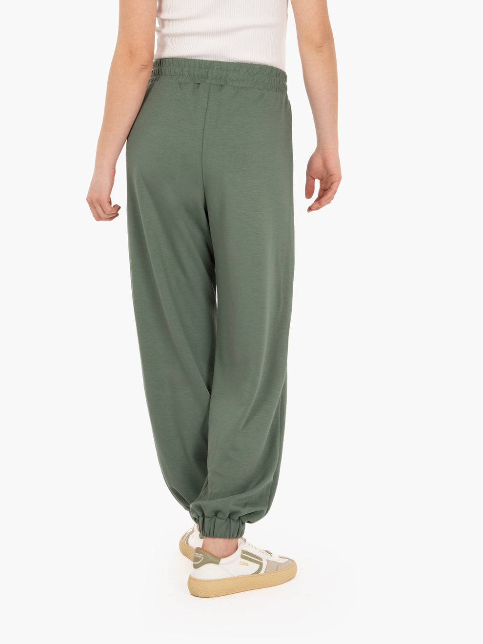 Jogger modal con fondo elastico muschio
