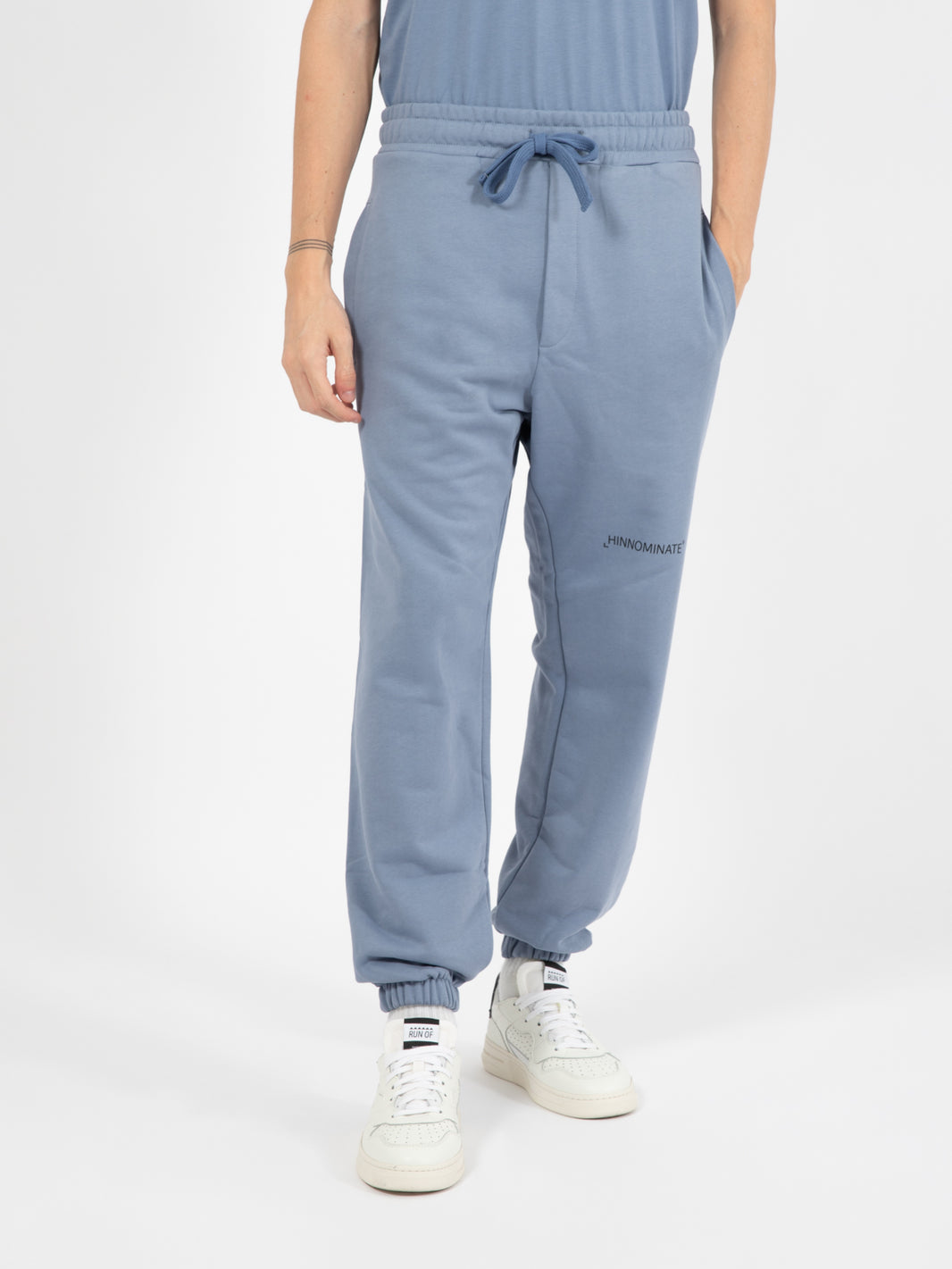 Joggers in felpa avio
