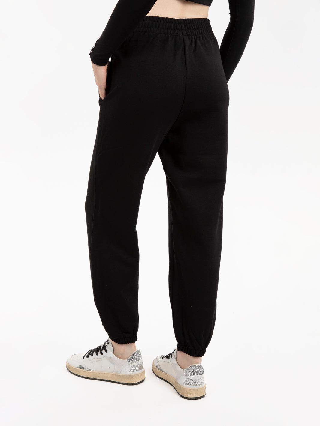Pantalone in felpa nera