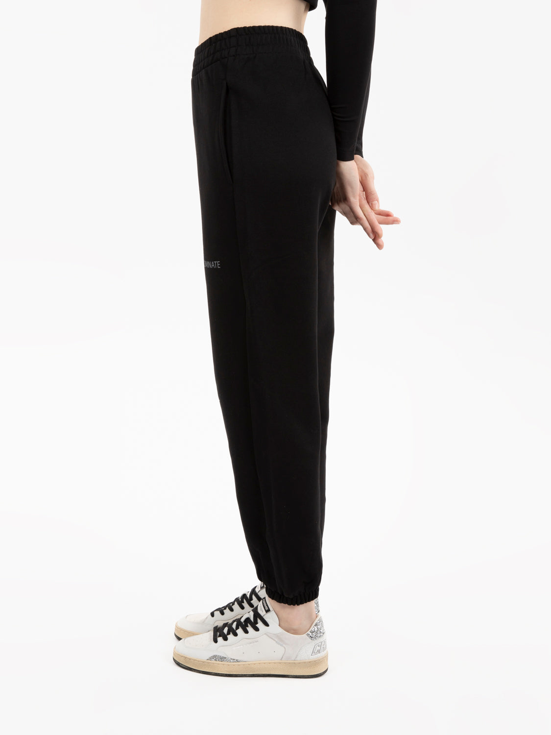 Pantalone in felpa nera