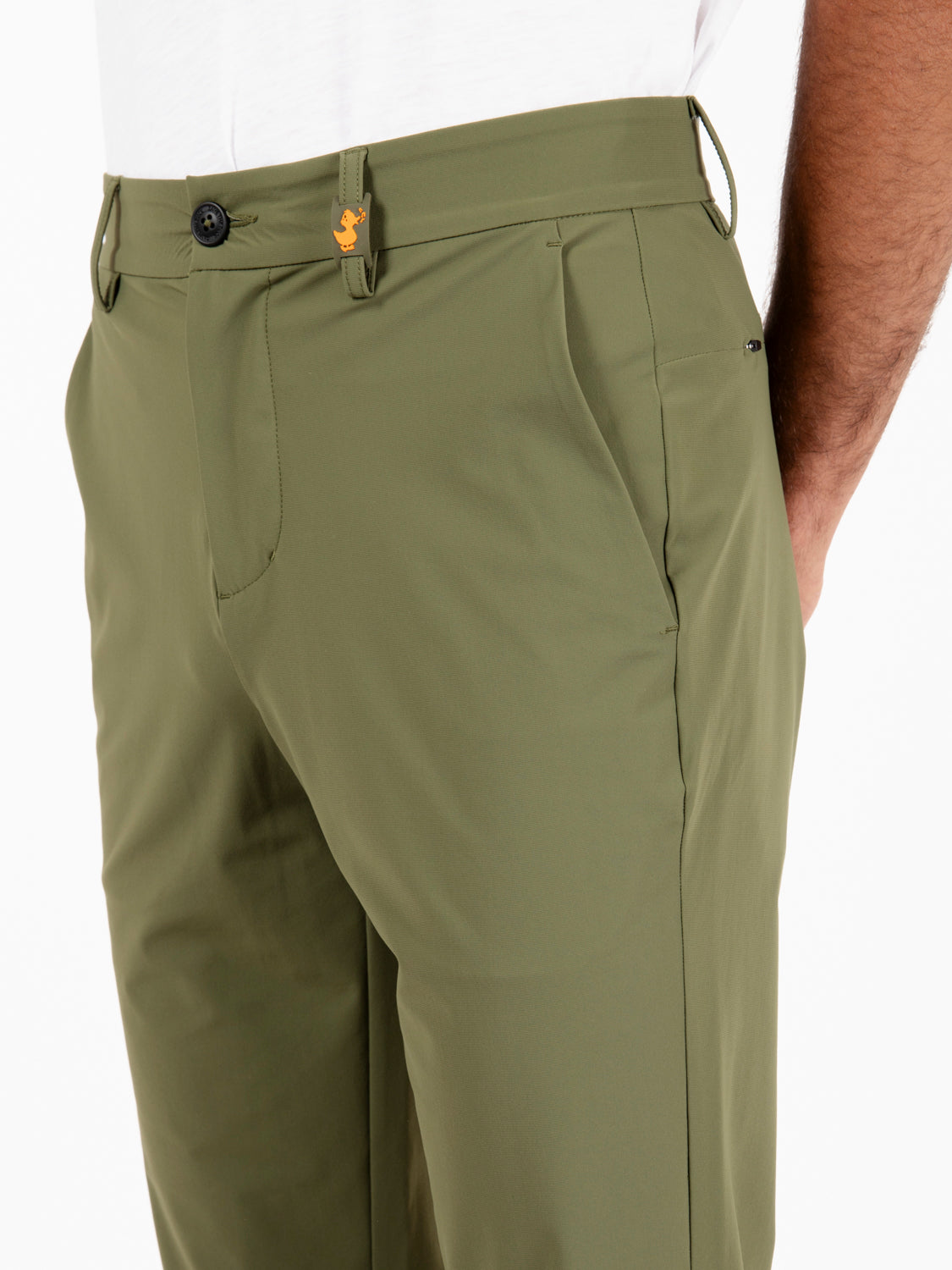 Steve slim fit chino trousers dusty olive 
