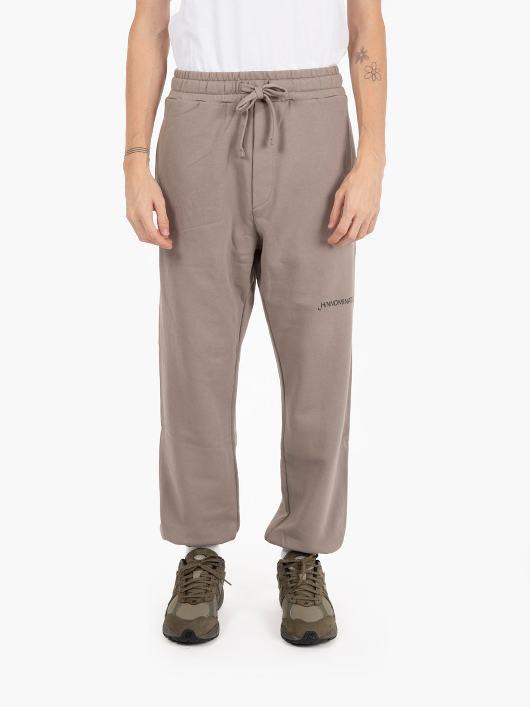 Pantaloni in felpa con elastico sul fondo fango