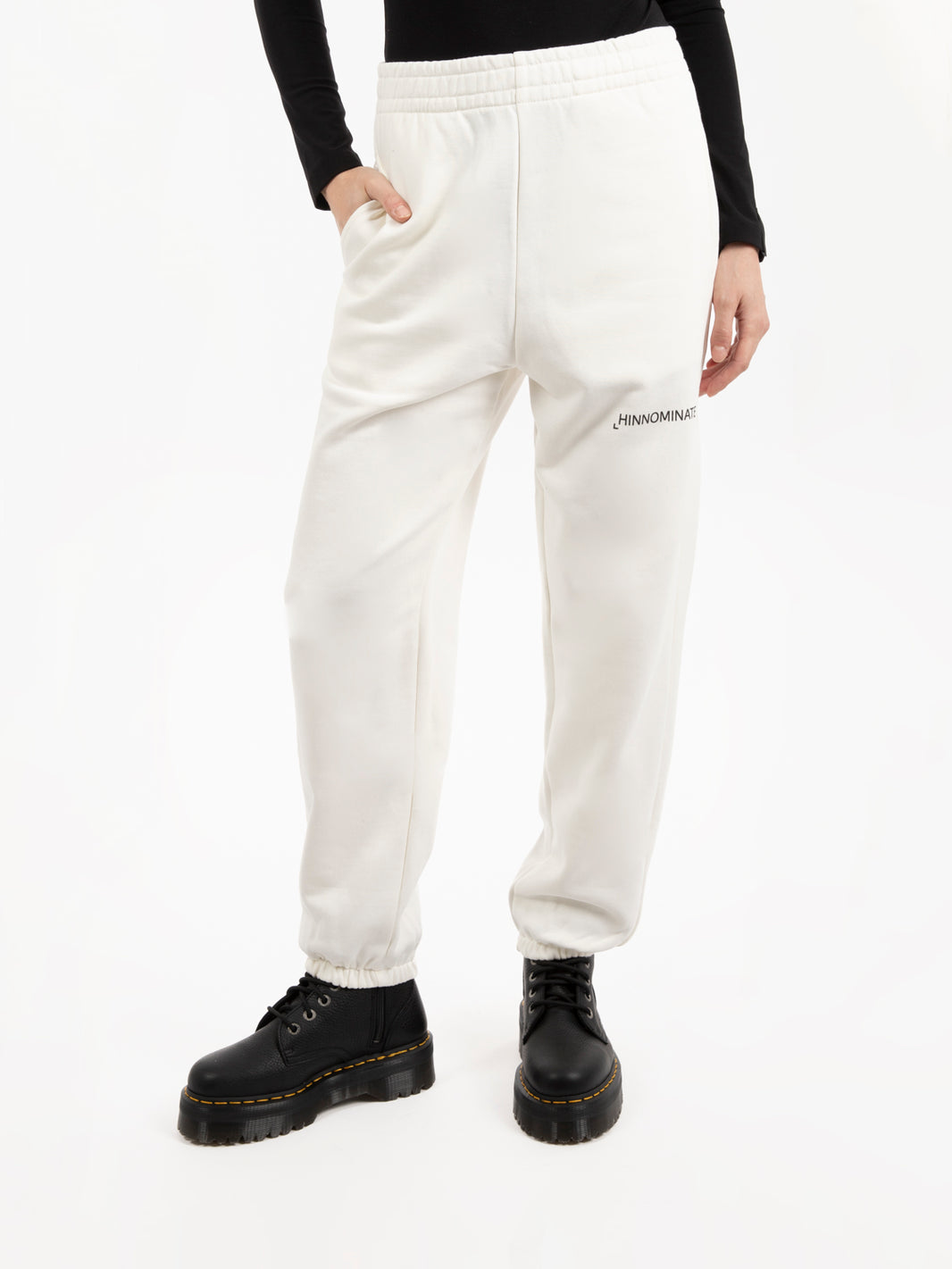 Pantaloni in felpa off white
