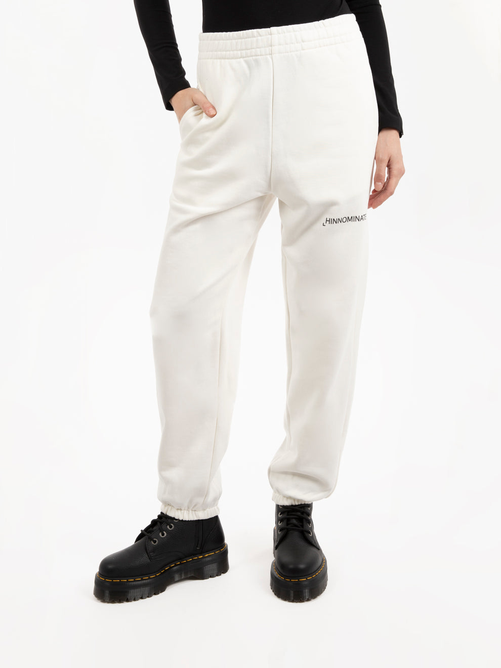 Pantaloni in felpa off white