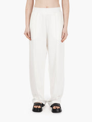 HINNOMINATE - Pantaloni in modal vita alta bianco