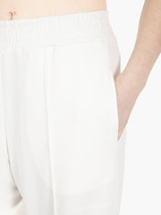 HINNOMINATE - Pantaloni in modal vita alta bianco
