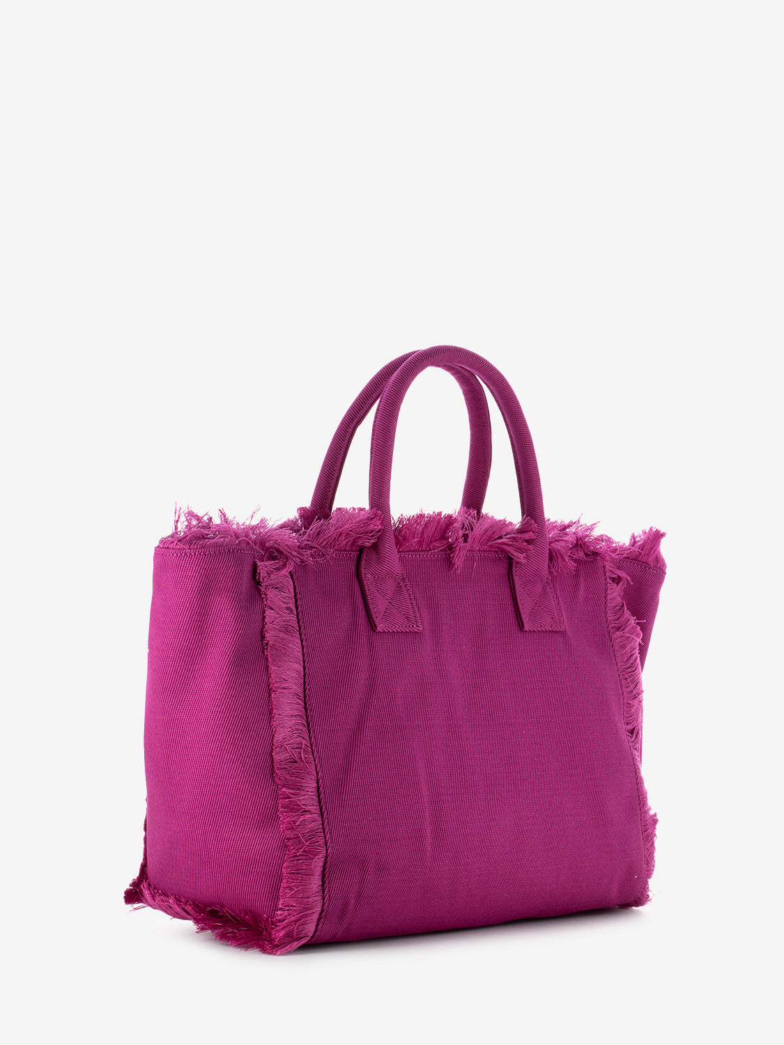 Large canvas shopper with geranium lettering print