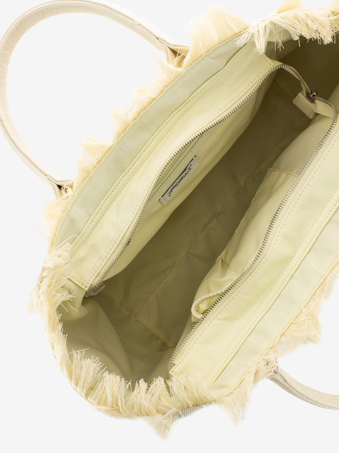 Shopper grande canvas stampa lettering off white