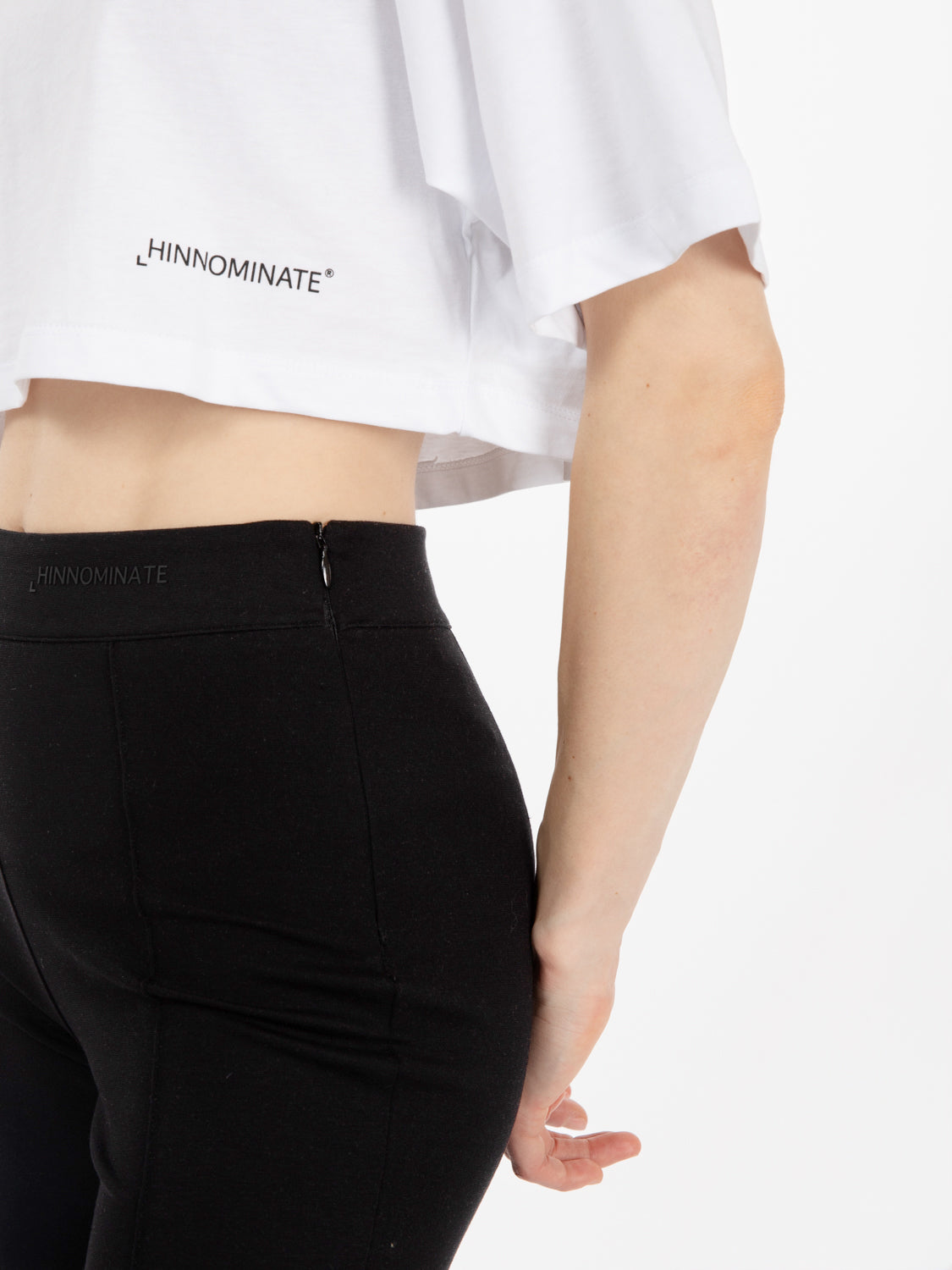 T-shirt corta logo lettering bianco