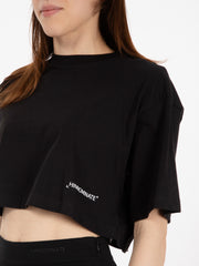 HINNOMINATE - T-shirt corta logo lettering nero