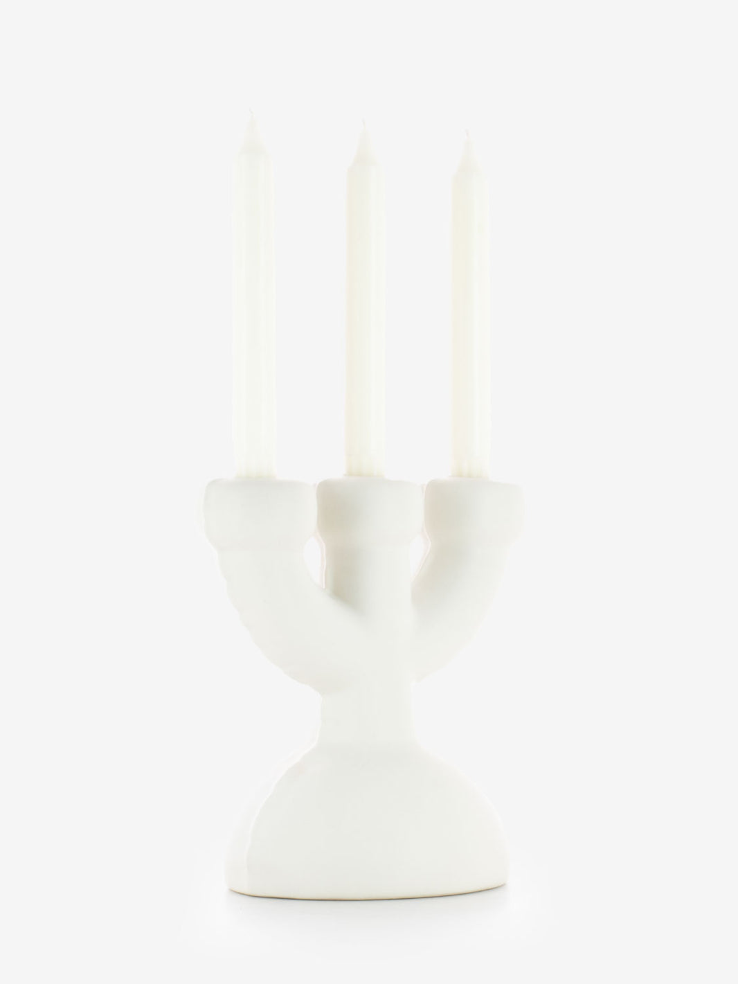 Candelabro Eric bone matte