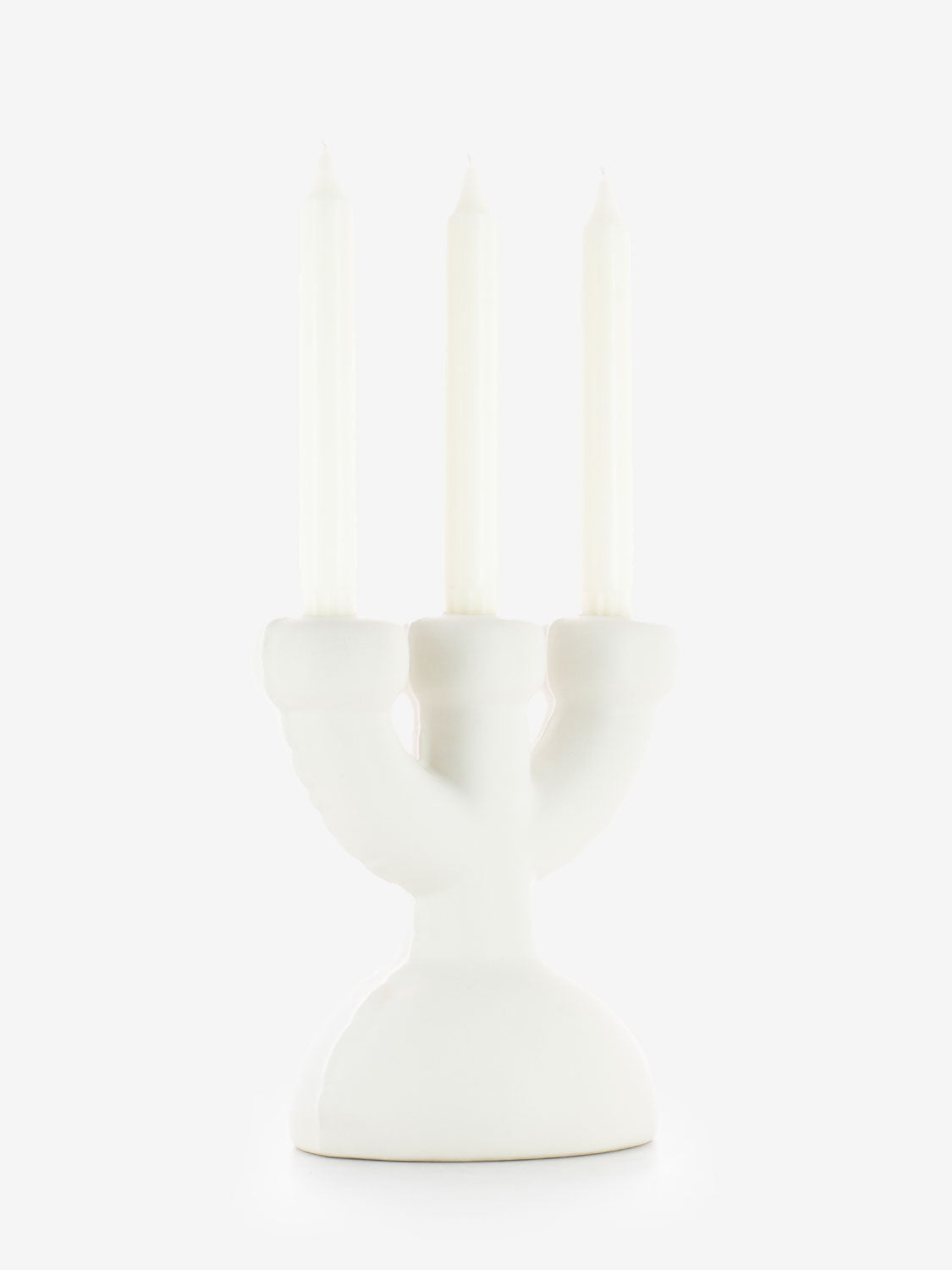 Candelabro Eric bone matte