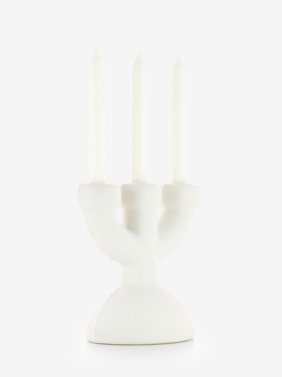 Candelabro Eric bone matte
