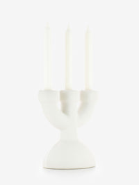 Candelabro Eric bone matte