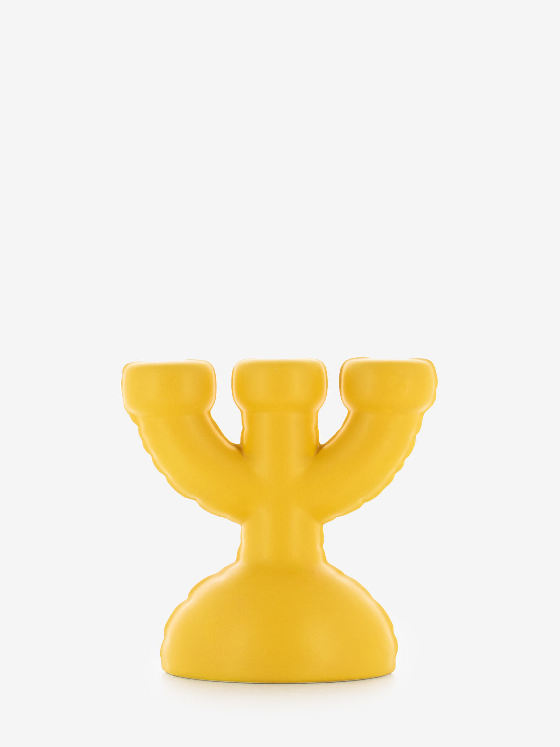 Candelabro Eric yolk yellow matte