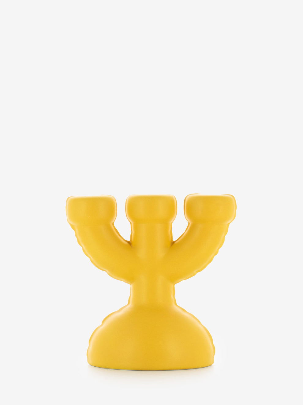 Candelabro Eric yolk yellow matte