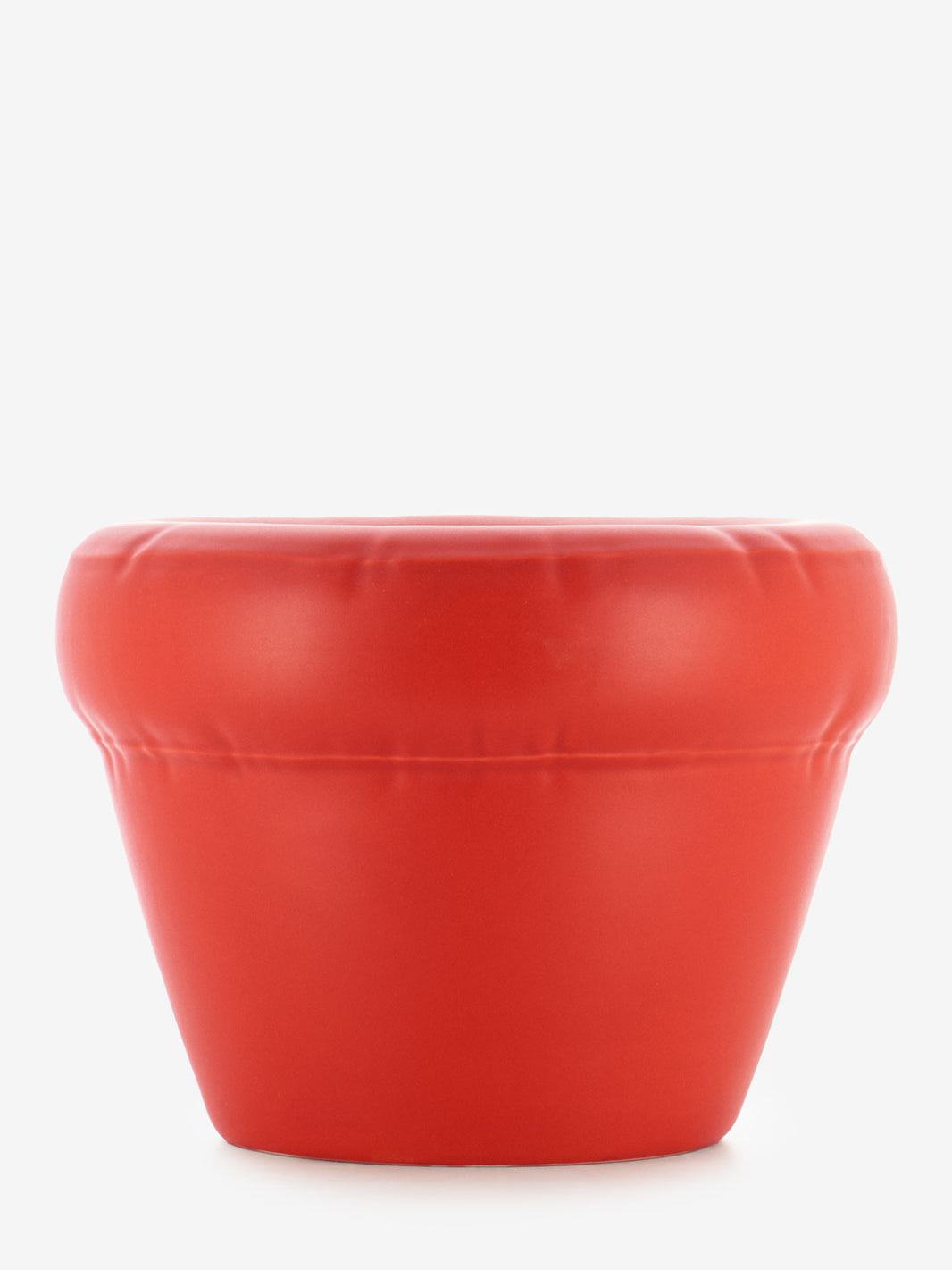 Planter Pierre coral red matte