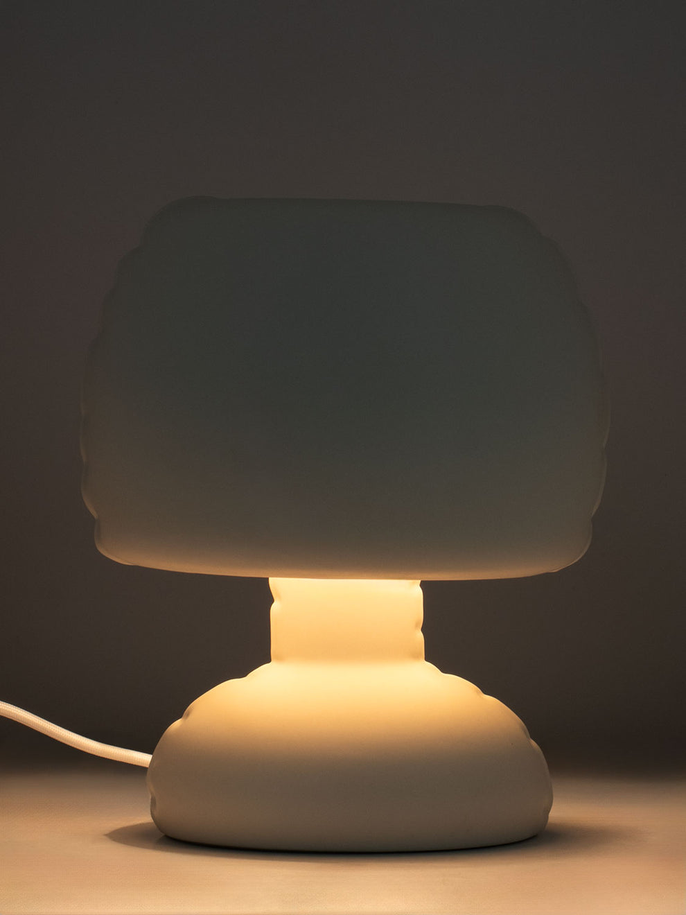 Table Lamp Freddy-Bone white matte