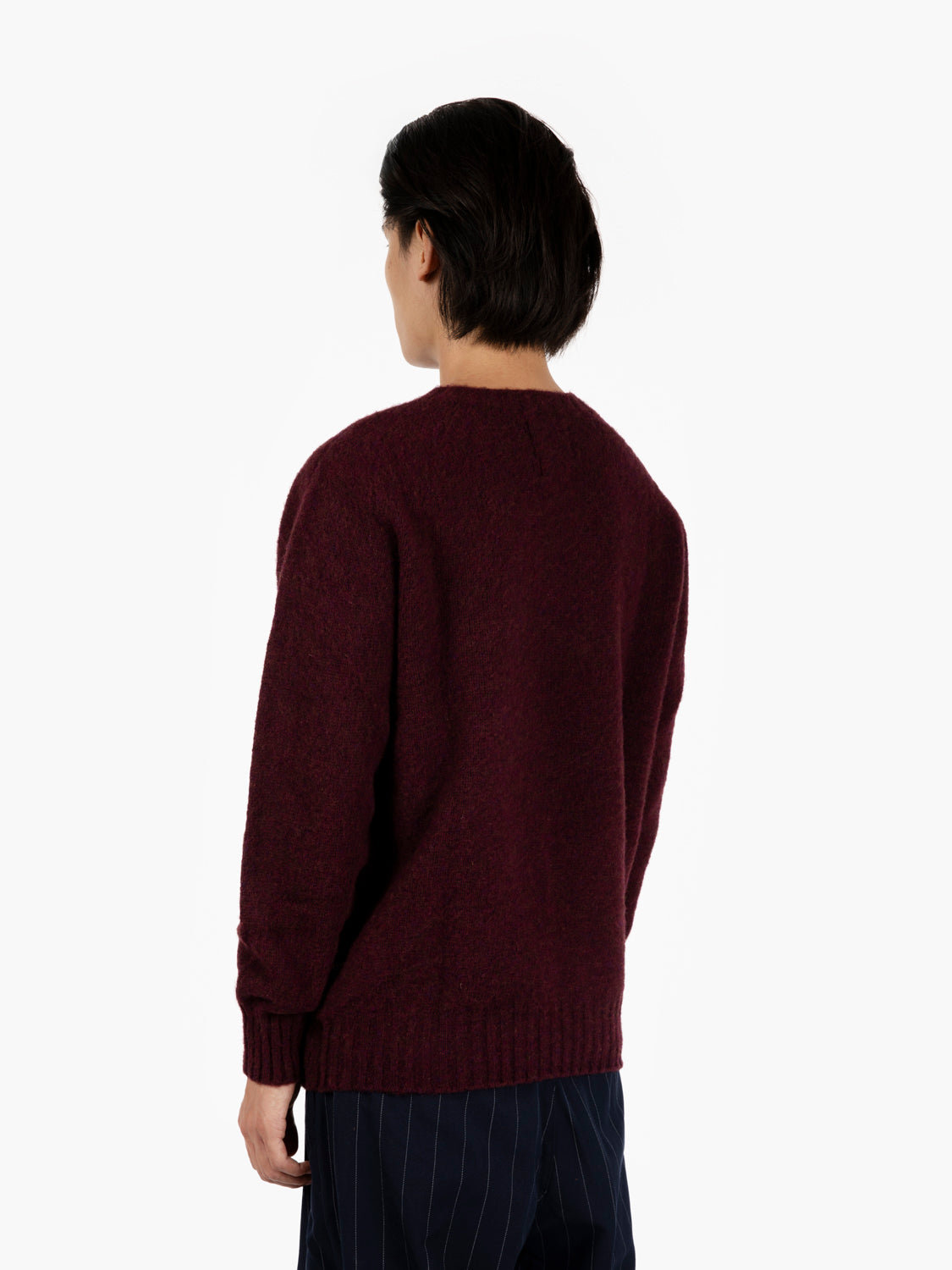 Maglione girocollo bordeaux