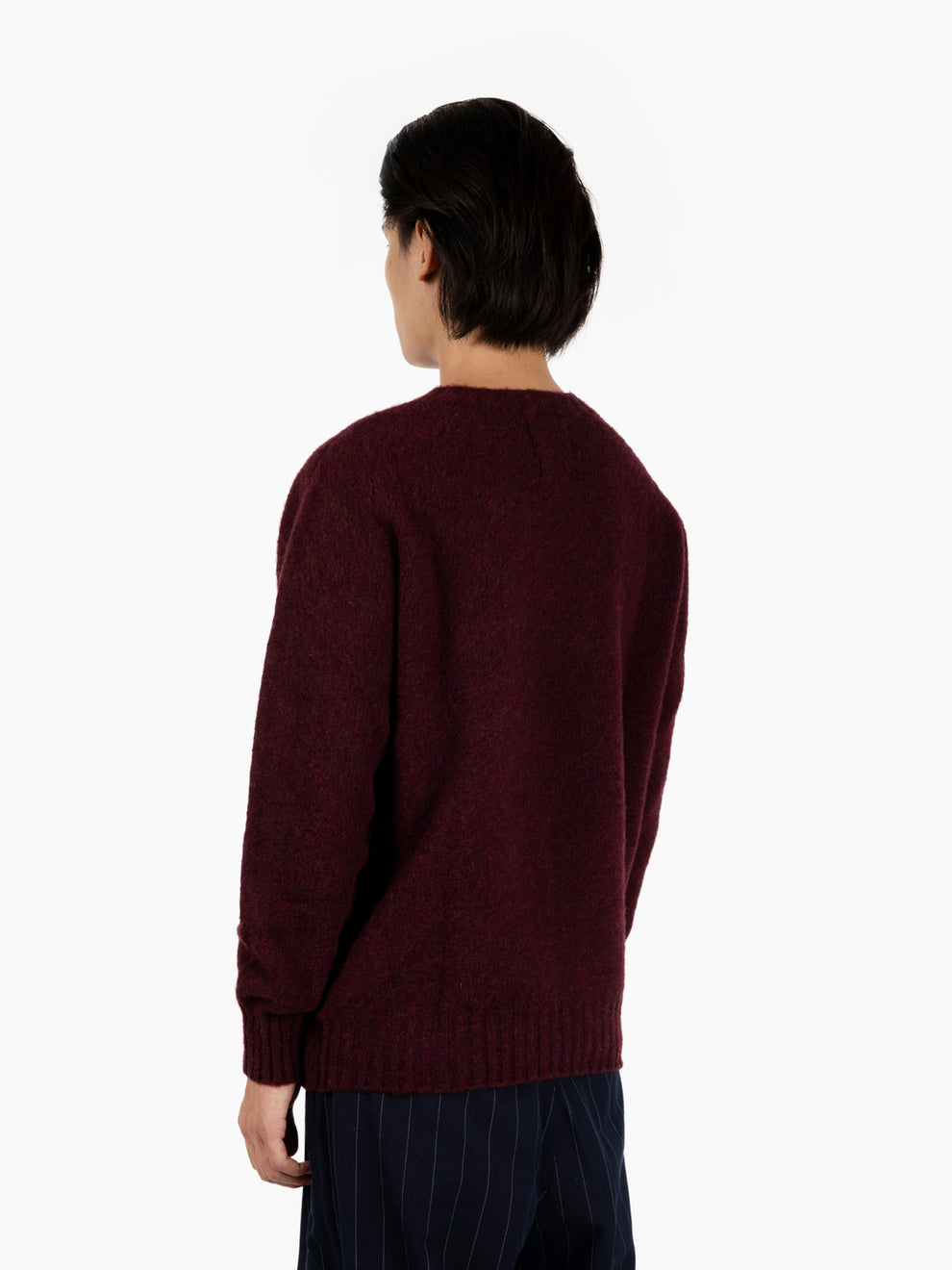 Maglione girocollo bordeaux