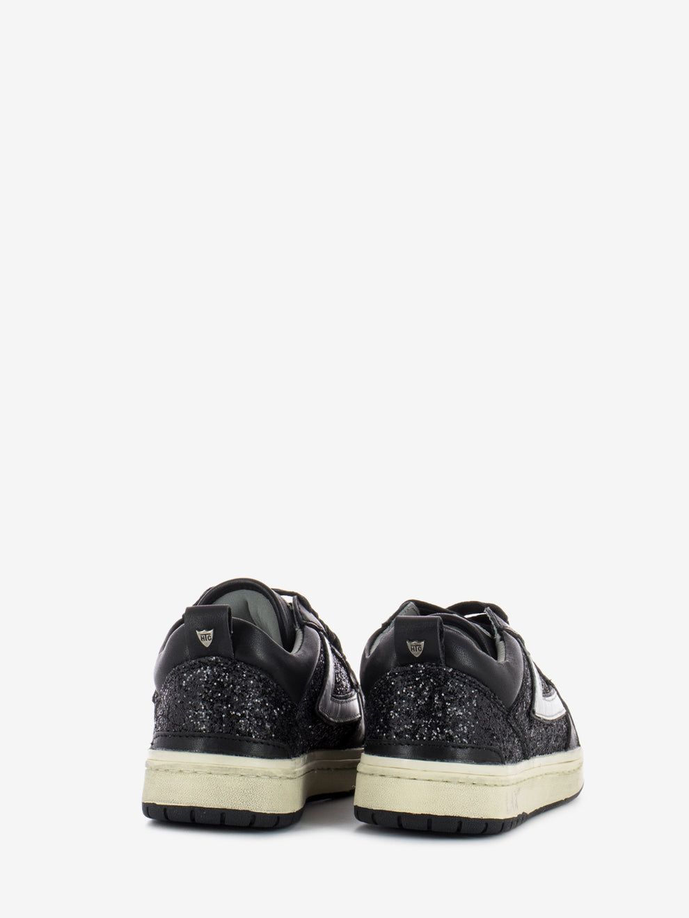 Starlight full glitter Low black / silver sneakers