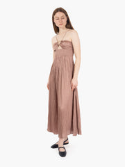 SESSUN - Abito Lilithi effetto satin blush tint