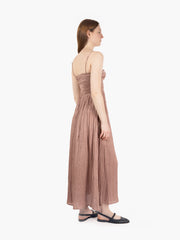 SESSUN - Abito Lilithi effetto satin blush tint