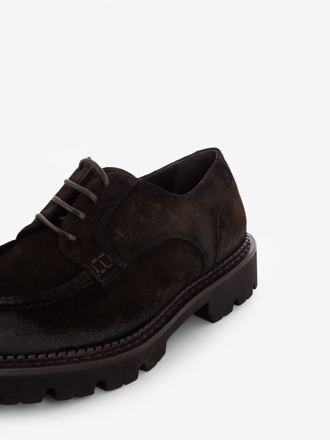 Scarpa ingegnere suede testa di moro