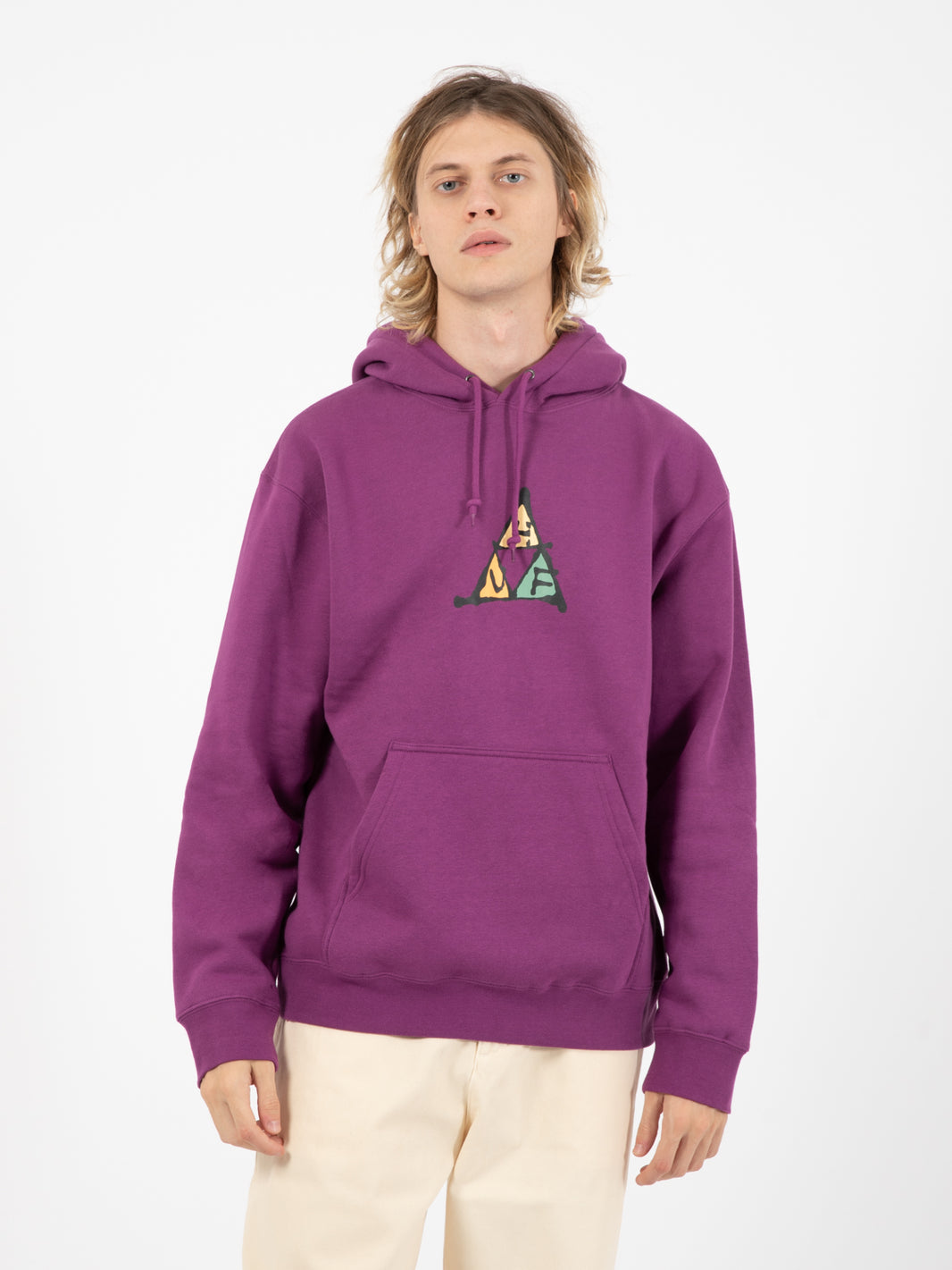 Felpa No-Fi triple triangle hoodie grape