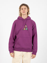 HUF - Felpa No-Fi triple triangle hoodie grape