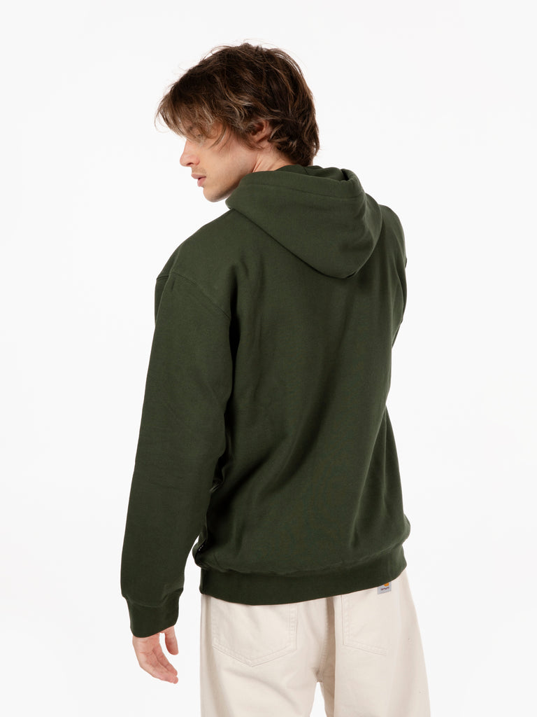 HUF - Felpa set box P/O hoodie hunter green