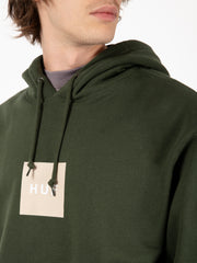 HUF - Felpa set box P/O hoodie hunter green