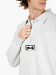 HUF - Felpa slate quarter zip fleece heather grey