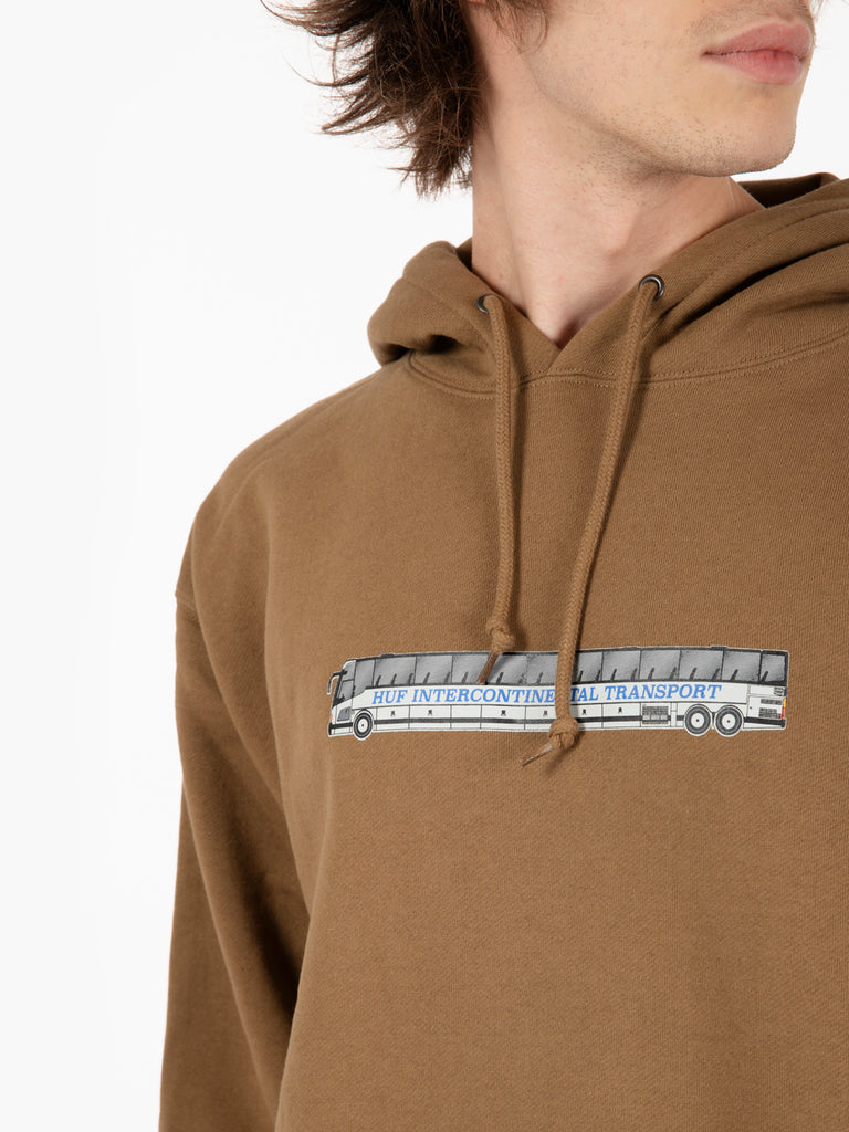 HUF - Felpa Transport hoodie mud