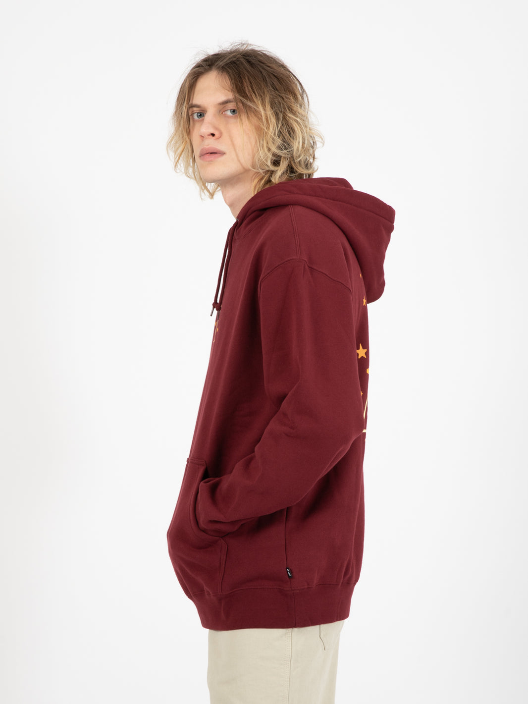 Infinite Star girl P/O hoodie deep wine