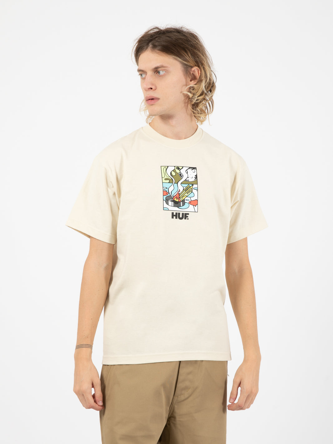 T-shirt burning away bone