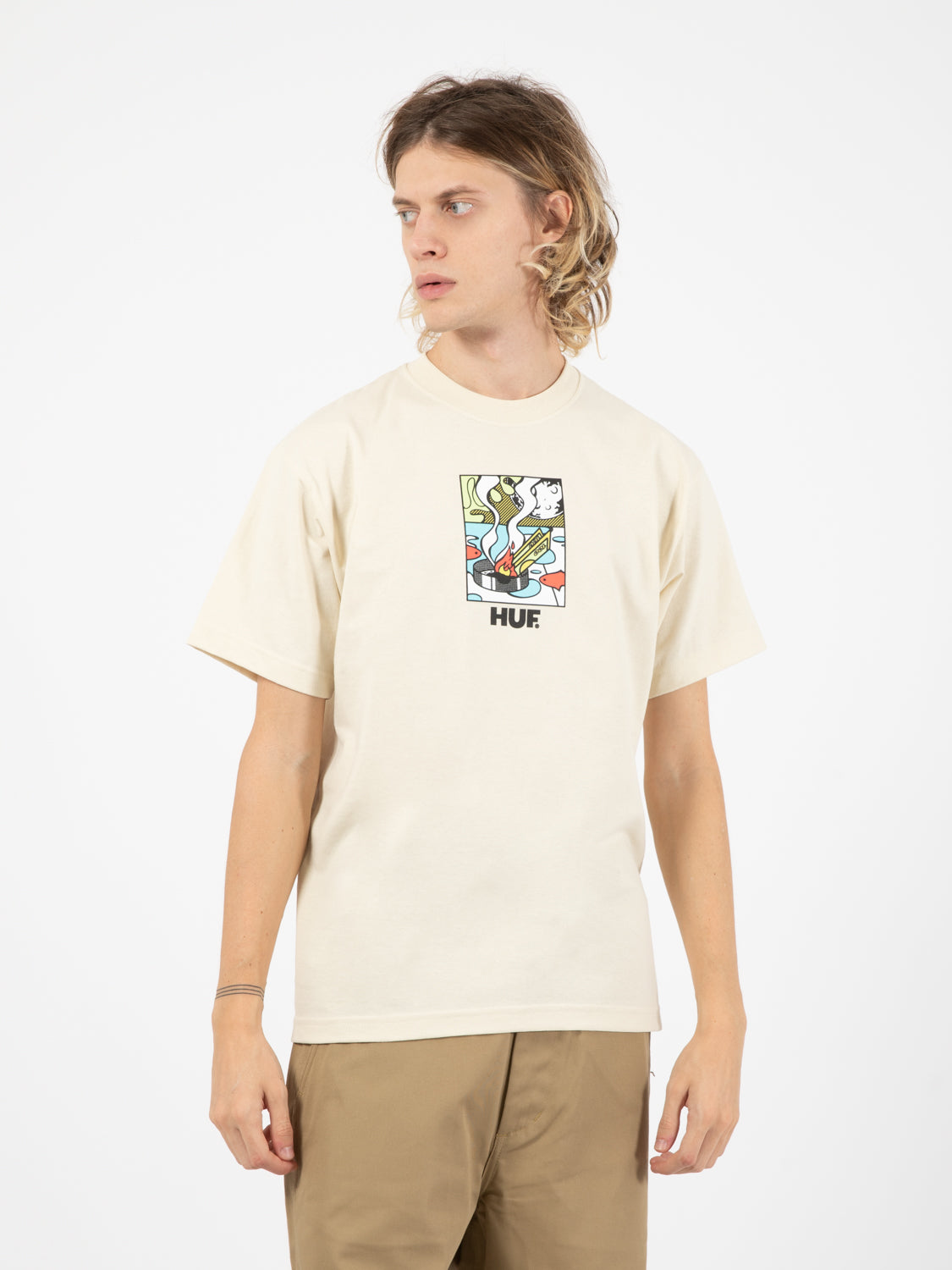 T-shirt burning away bone