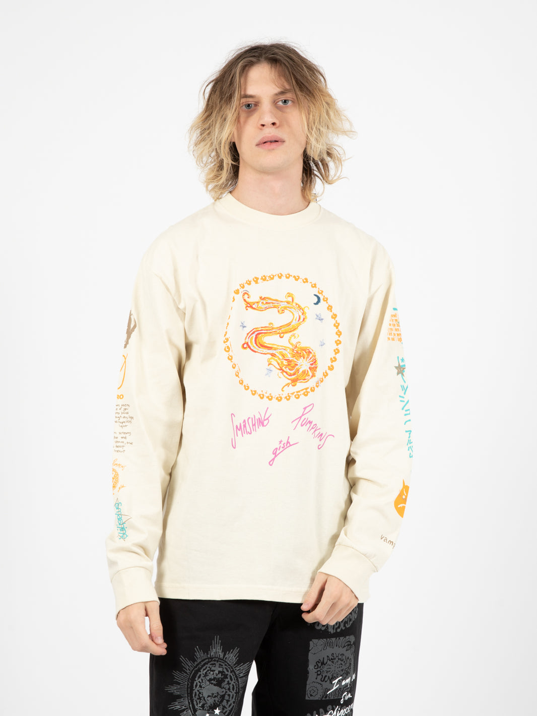 T-shirt "Crush" maniche lunghe Bone