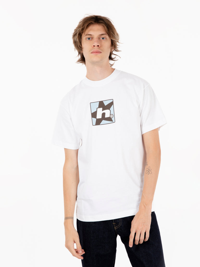 HUF - T-shirt H star white