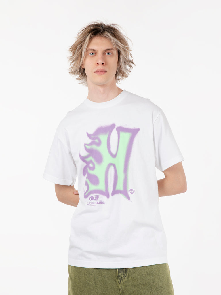 HUF - T-shirt Heat Wave S/S tee white