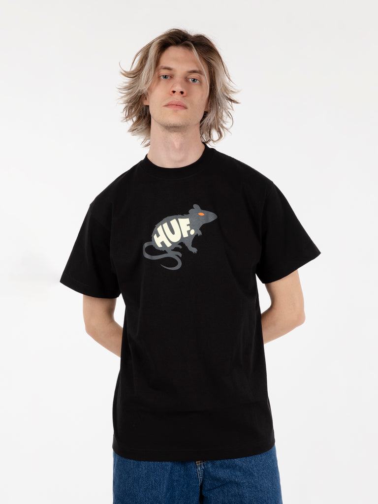 HUF - T-shirt man's best friend s/s black