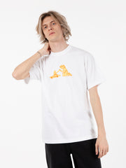HUF - T-shirt playtime s/s white / yellow
