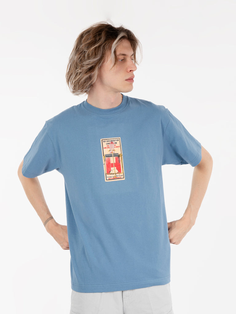 HUF - T-shirt rat race s/s slate blue