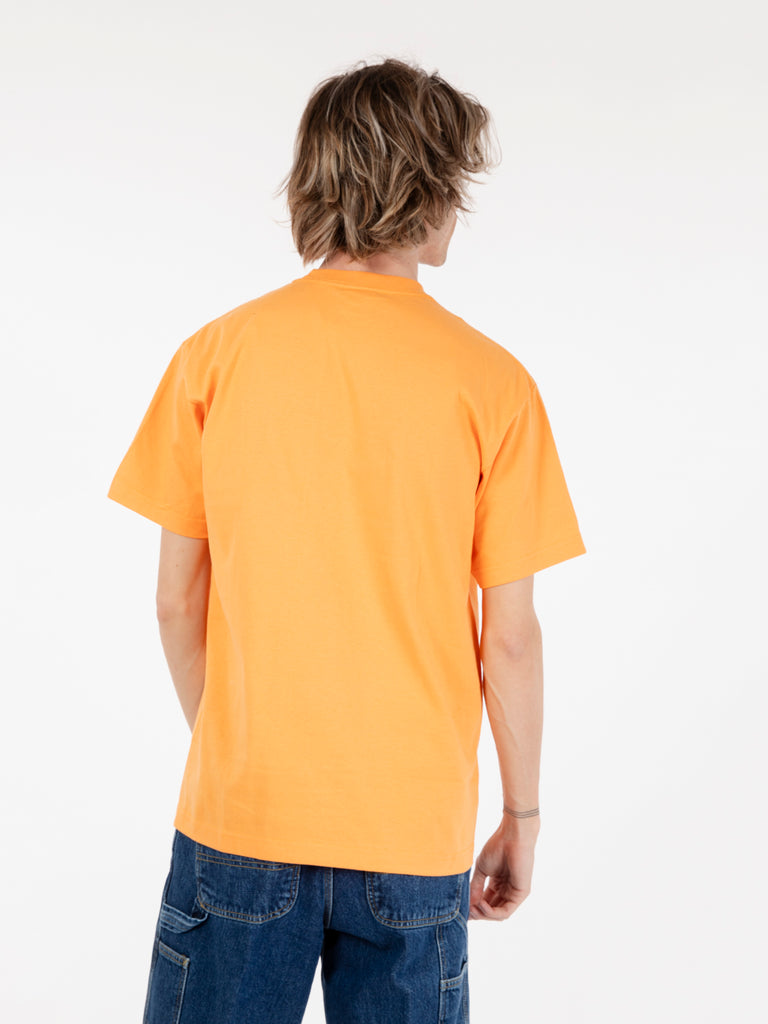 HUF - T-shirt Upside Downtown s/s tangerine
