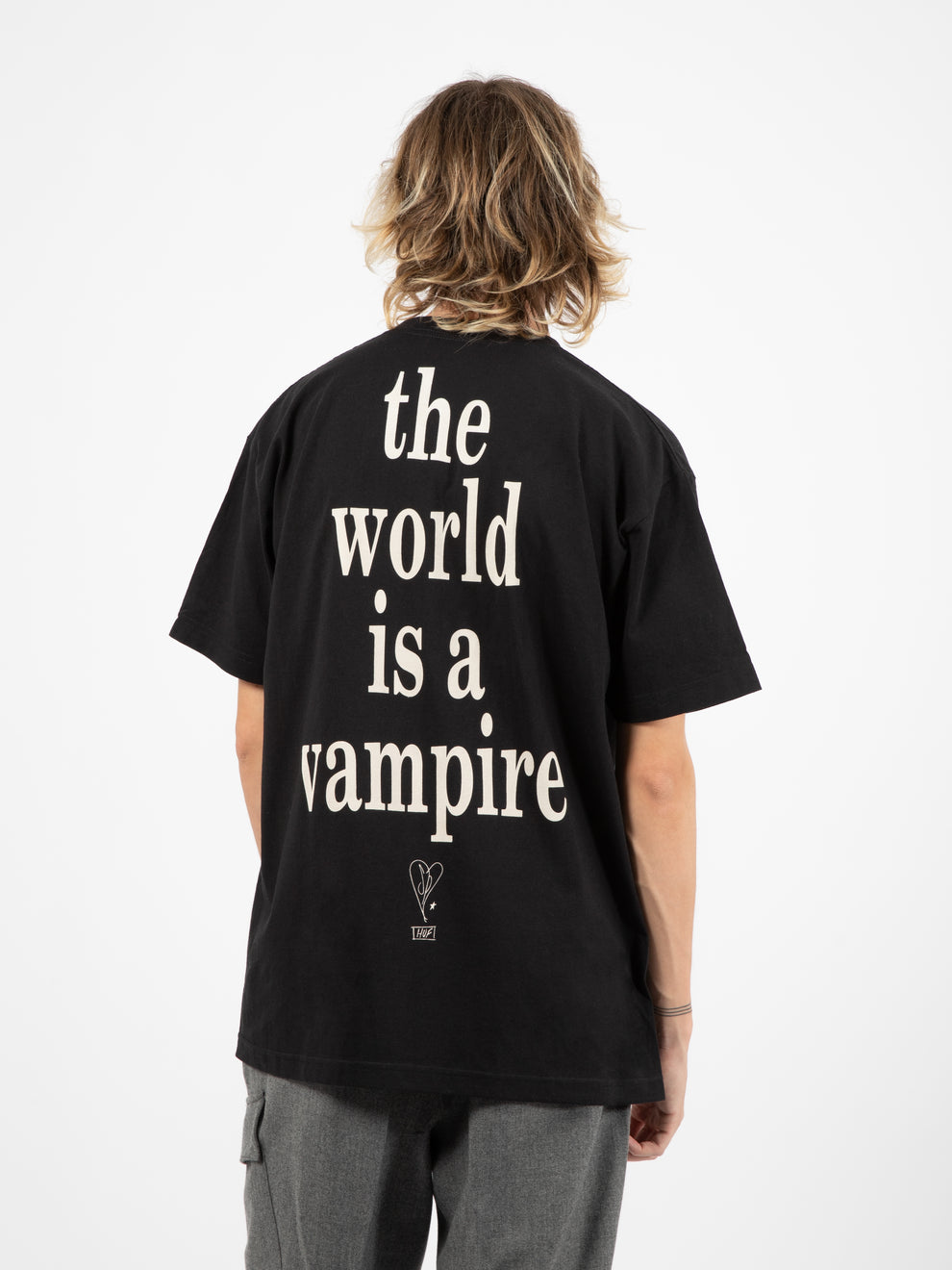 "The world is a vampire" Tee black