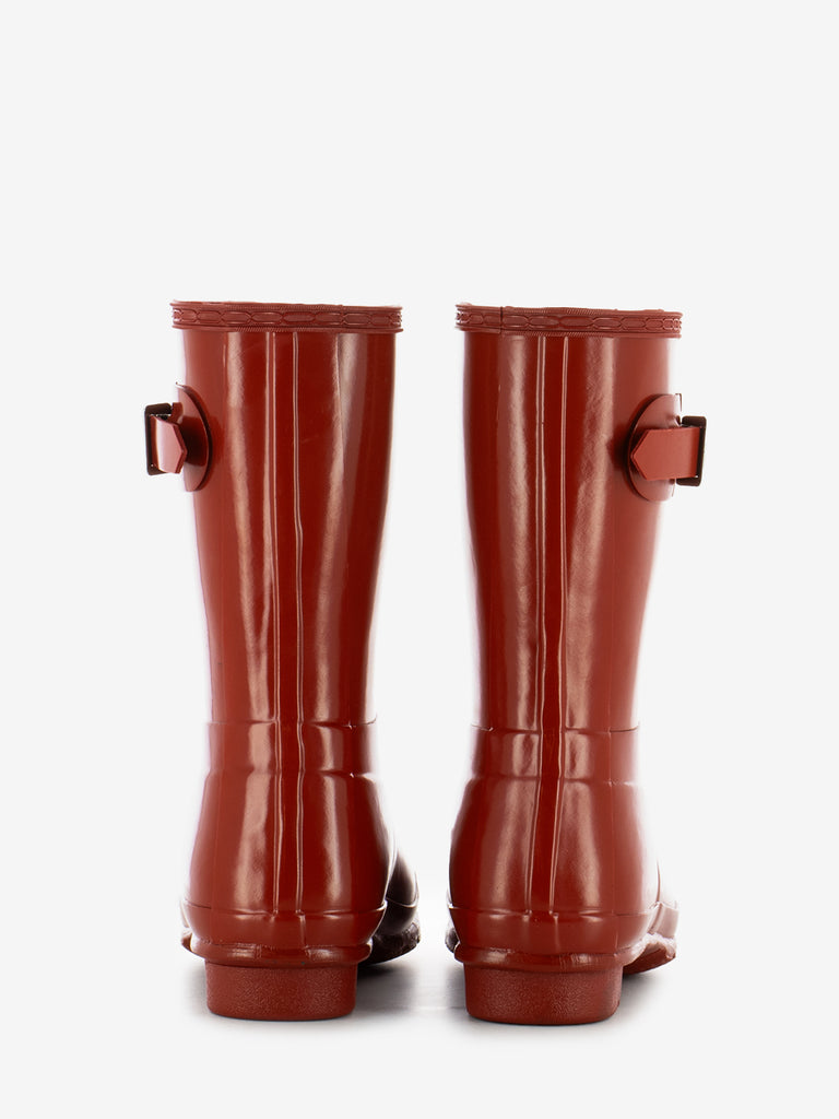 HUNTER - Original short gloss boot military red