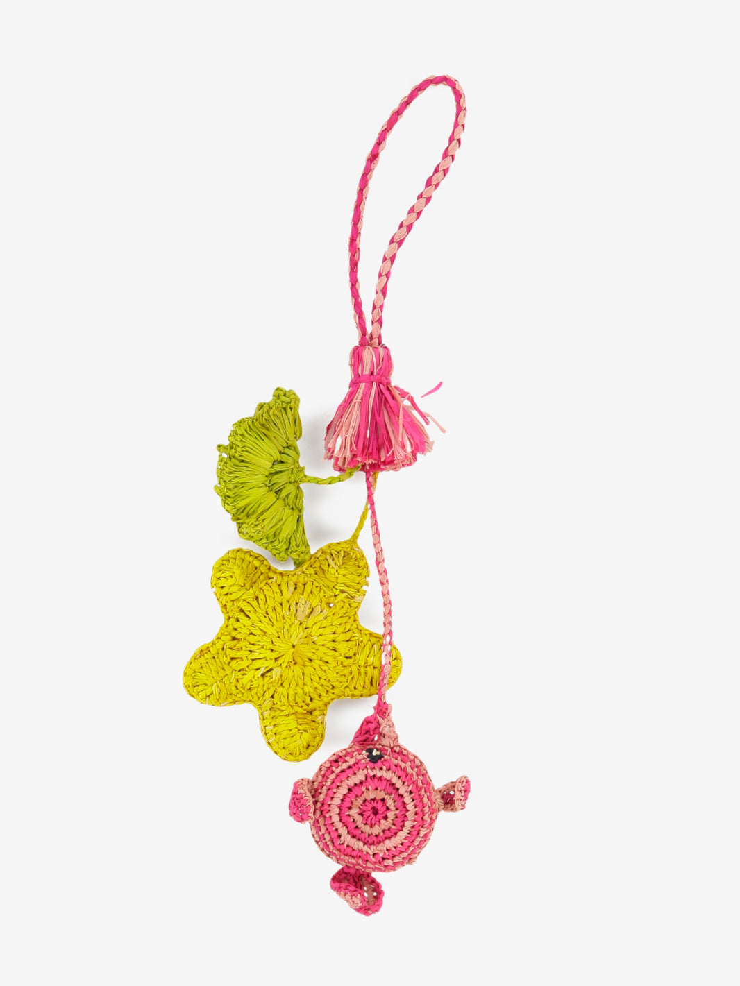 Bag charm pink fish