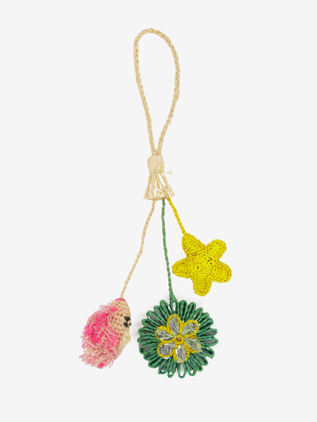 Bag charm white owl